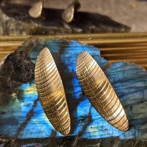 Vintage Gold Statement Earrings